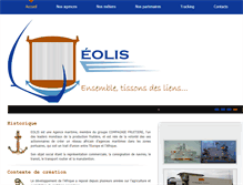 Tablet Screenshot of eolislogistique.com